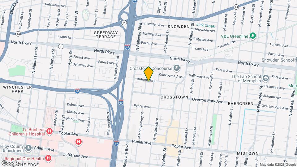 432 N Montgomery St Map and Location Details