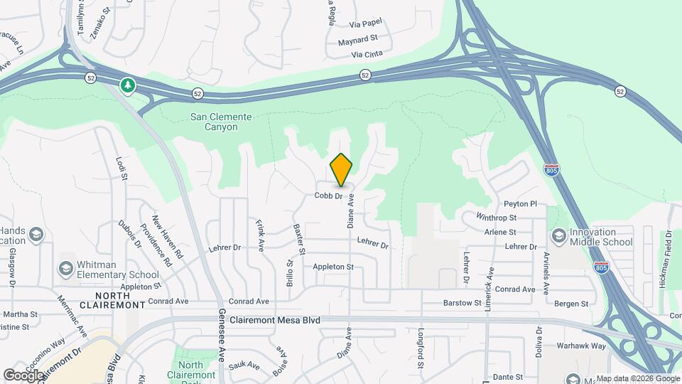 4820 Cobb Dr Map and Location Details