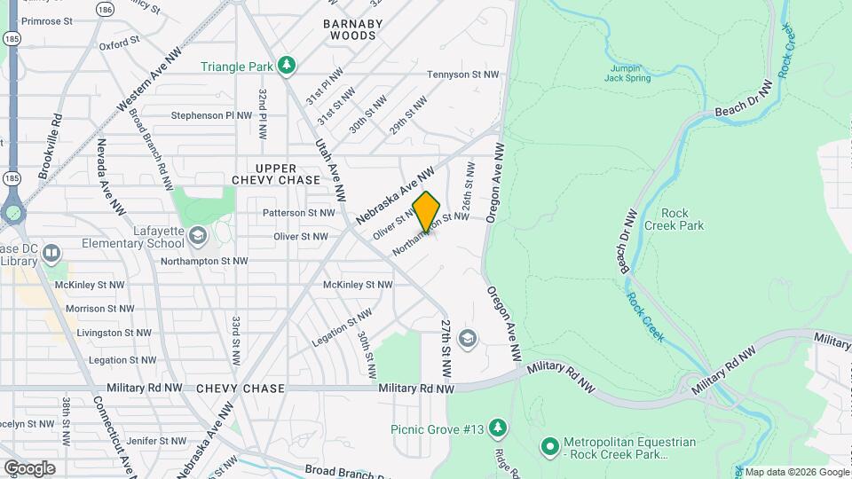 2812 Northampton St NW Map and Location Details