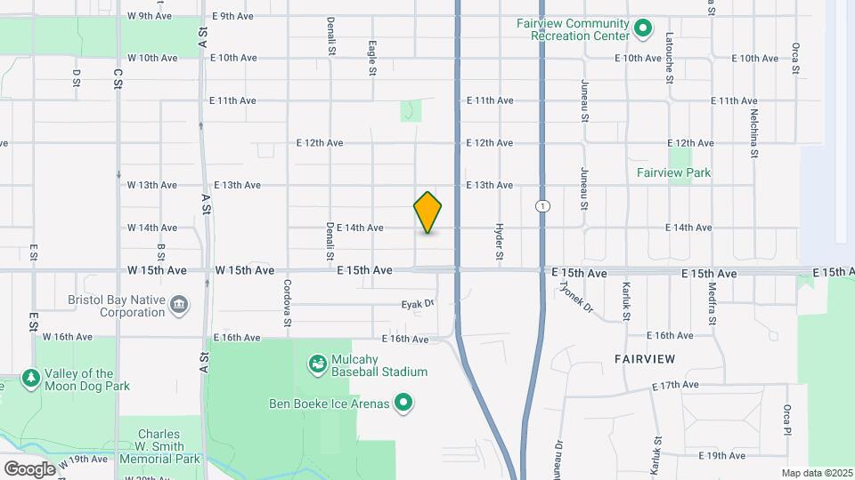 612 E 14th Ave Mapa y Detalles de la Ubicación