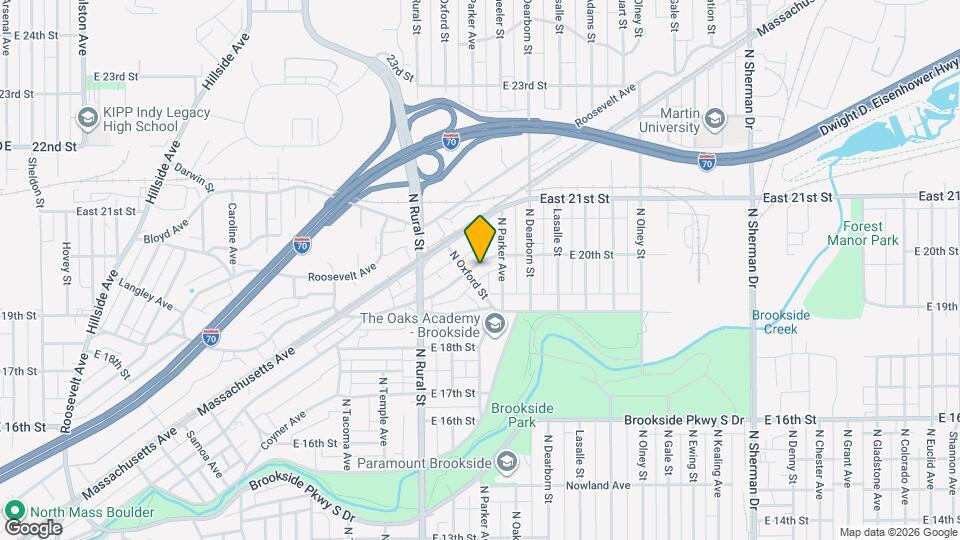 2915 E Brookside Ave Map and Location Details