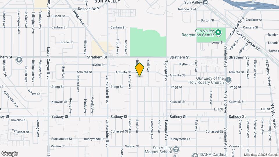 7834 Beck Ave Mapa y Detalles de la Ubicación