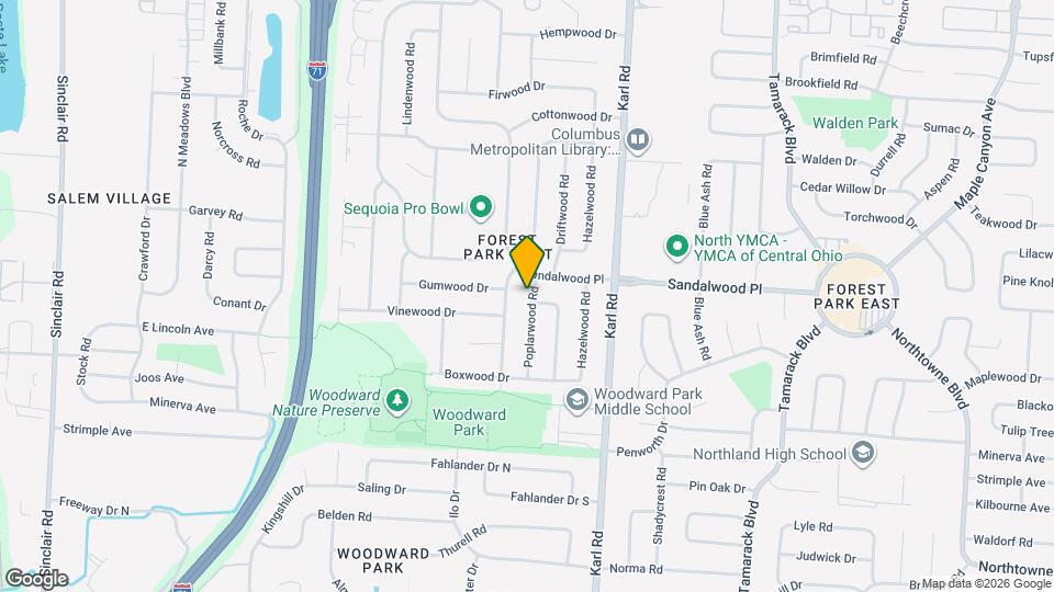 5371 Poplarwood Rd Map and Location Details