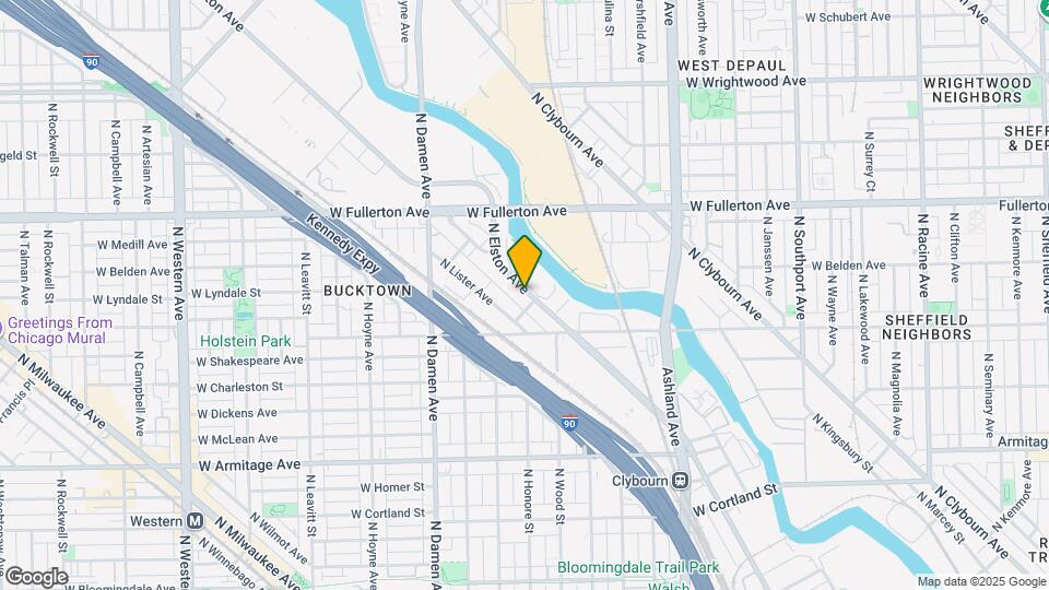 2151 N Elston Ave Map and Location Details