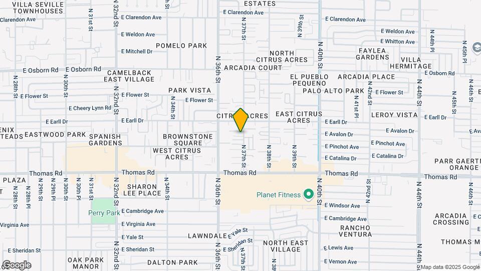 3022 N 37th St Map and Location Details