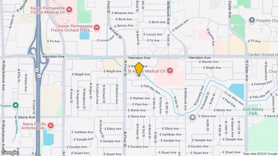 1096 E Fremont Ave Map and Location Details