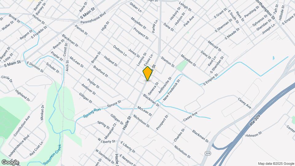 486 Hazle St Map and Location Details