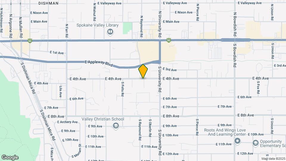 404 S Raymond Ln Map and Location Details