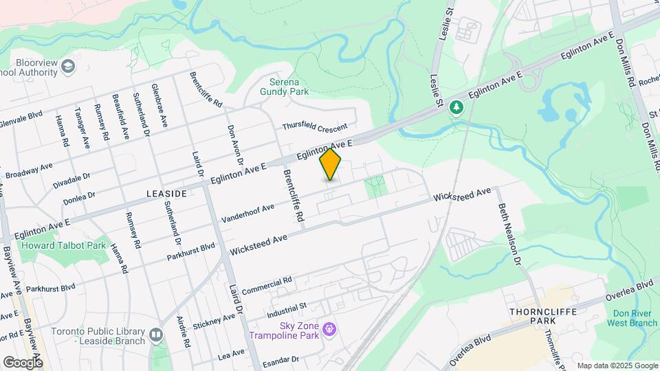 130 Vanderhoof Ave Map and Location Details