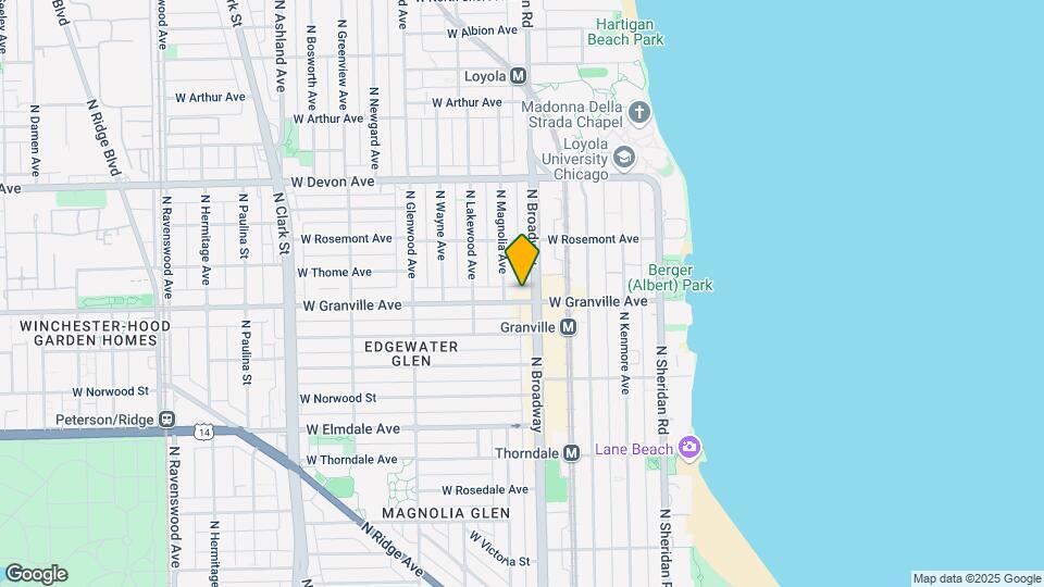 1210 W Granville Ave, Unit 405 Map and Location Details