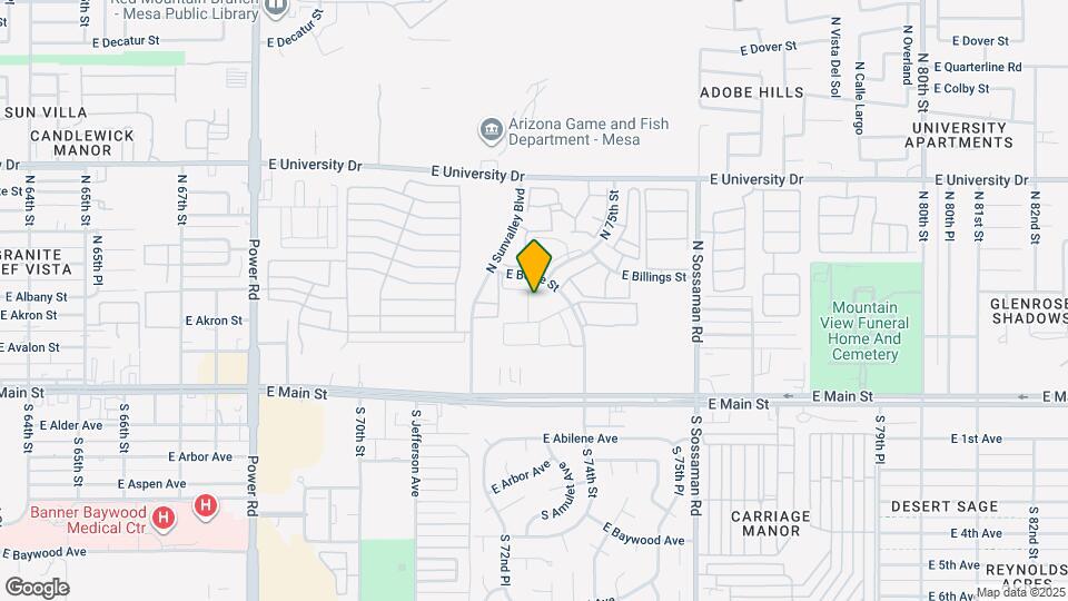 Aztec Springs Apartments Map and Location Details