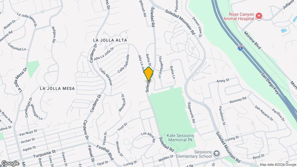 5447 Soledad Rd Mapa y Detalles de la Ubicación