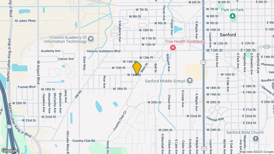 1405 W 16th St Map and Location Details