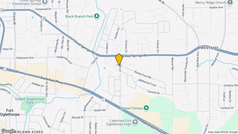 114 S Cedar Ln Map and Location Details