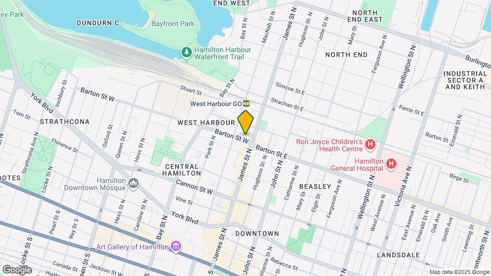 12 Barton St W Map and Location Details