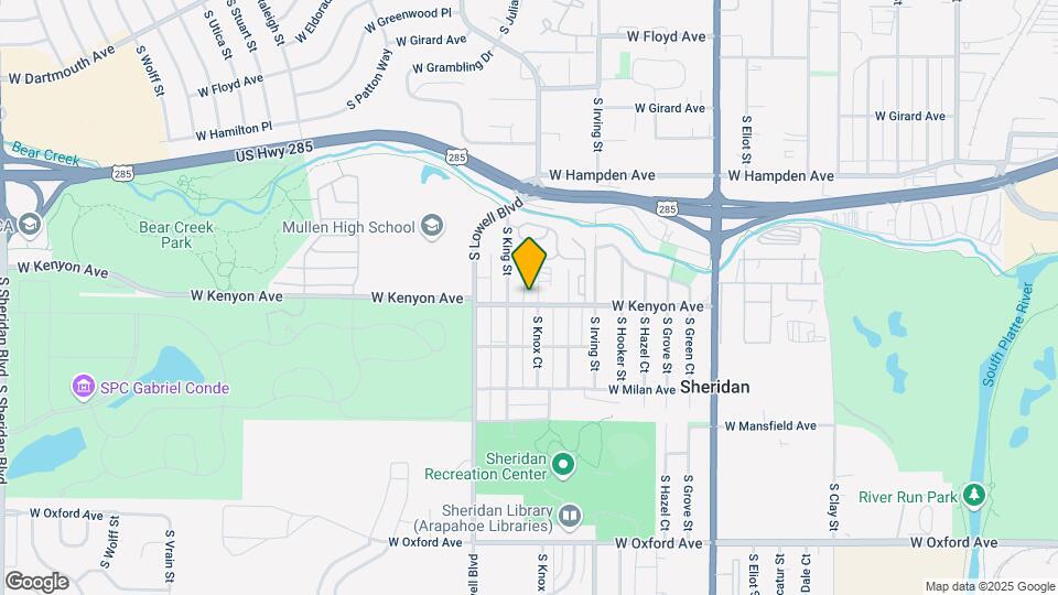 3453 W Kenyon Ave Map and Location Details