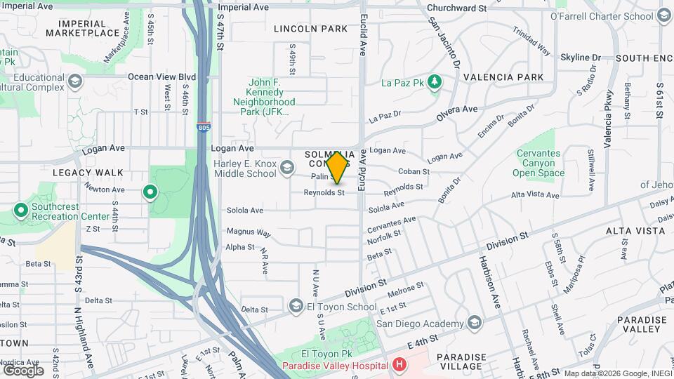 5050 Reynolds St Map and Location Details