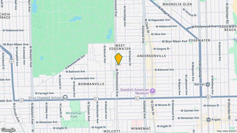 5419 N Ravenswood Ave Map and Location Details