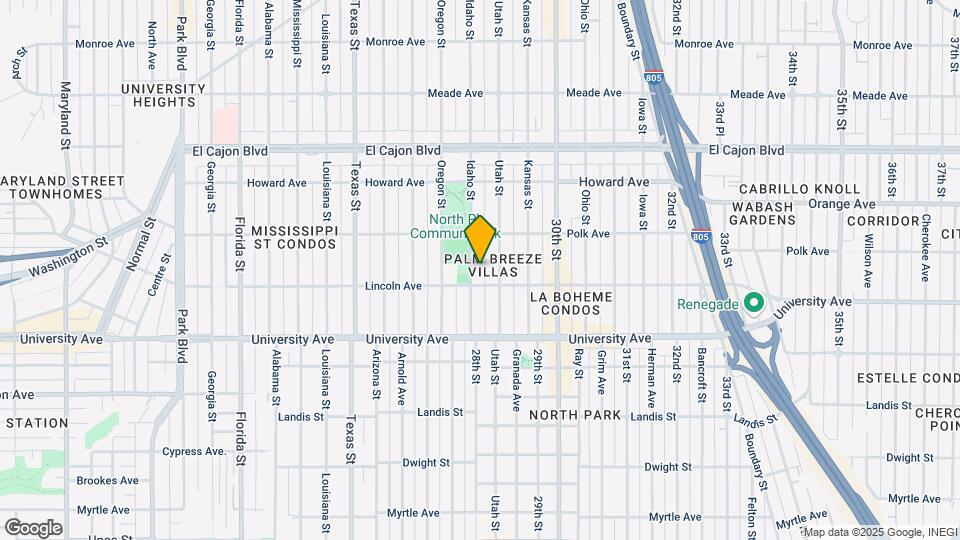 4031 Idaho St Map and Location Details