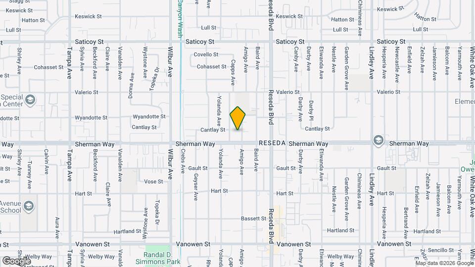 7219 Amigo Ave Map and Location Details