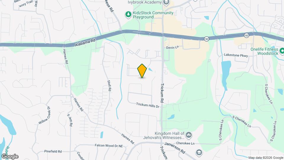 153 Trickum Hills Dr Map and Location Details