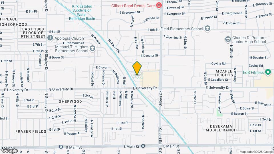 Gilbert Square Apartments Map and Location Details
