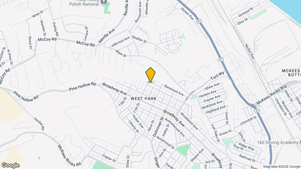 932 Ridge Ave Map and Location Details