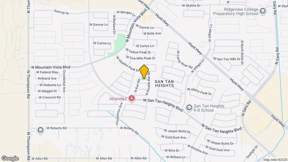 3194 W Tanner Ranch Rd Mapa y Detalles de la Ubicación