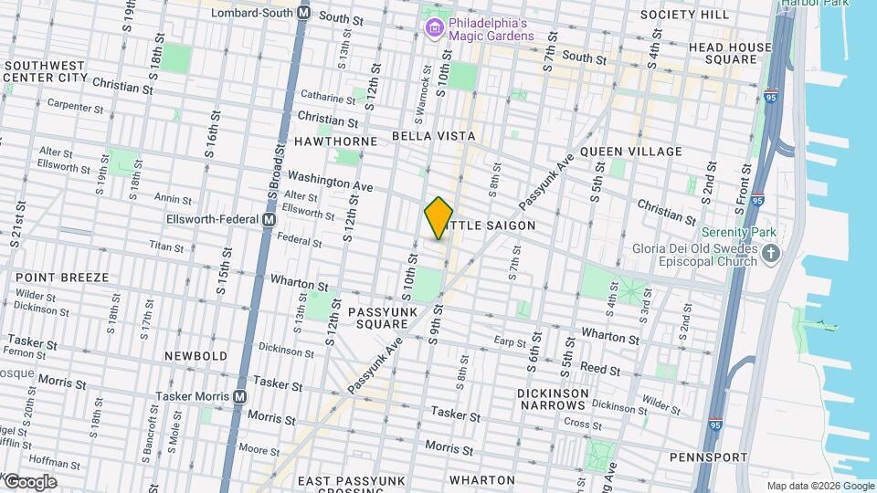 912 Ellsworth St Map and Location Details