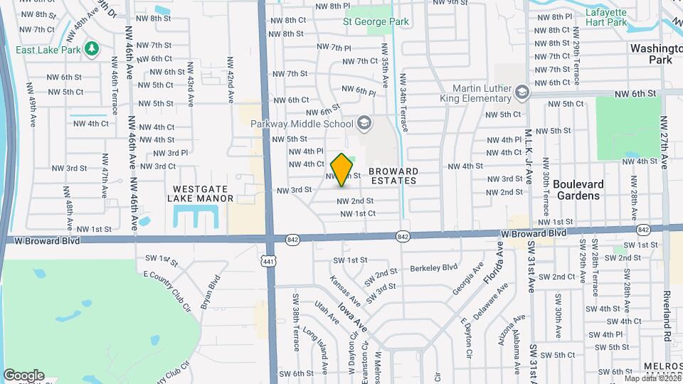 3640 NW 3rd St Map and Location Details