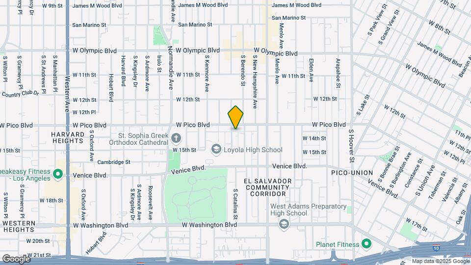 1316 S Catalina St Mapa y Detalles de la Ubicación
