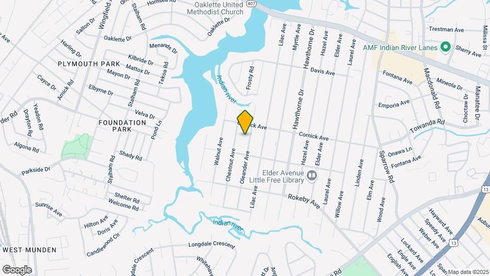 1419 Oleander Ave Map and Location Details