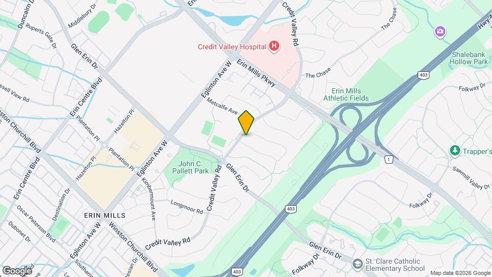 2368 Credit Valley Rd Map and Location Details