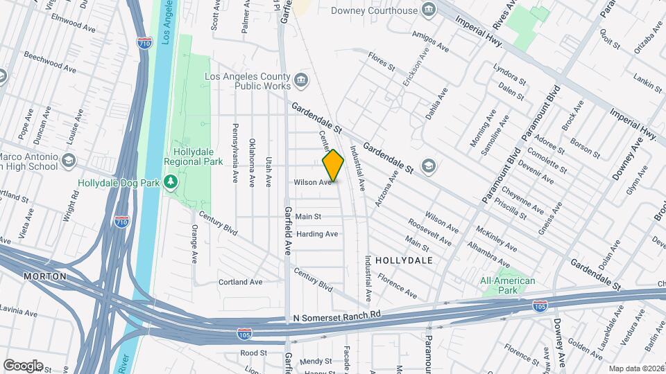 5780 Wilson Ave Mapa y Detalles de la Ubicación