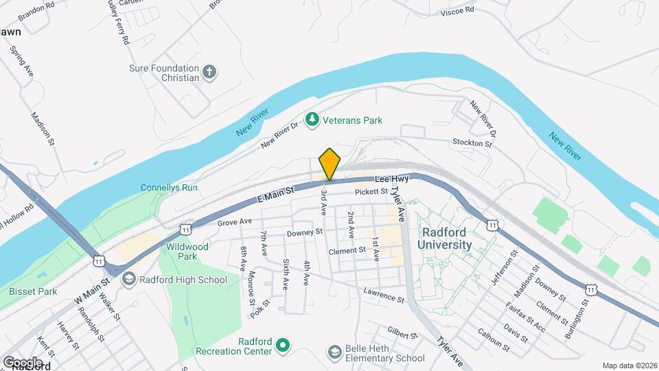 1145 E Main St Map and Location Details