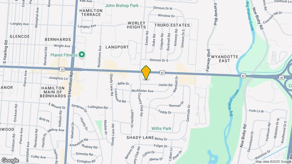 4904 Justin Rd Map and Location Details