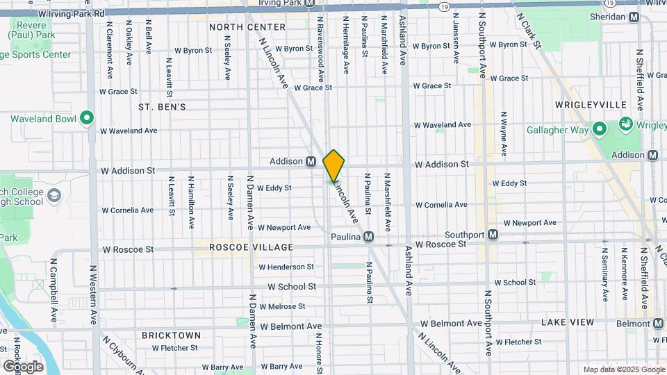 3536 N Lincoln Ave Map and Location Details