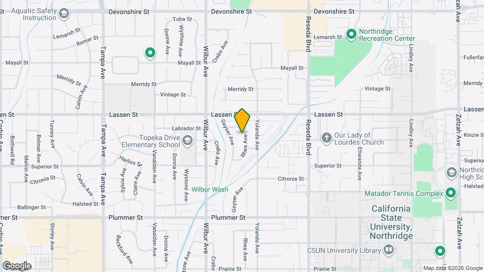 9767 Rhea Ave Map and Location Details
