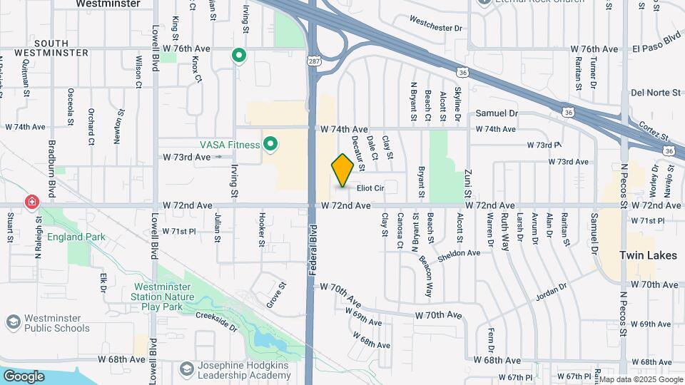 2970 Eliot Cir Map and Location Details