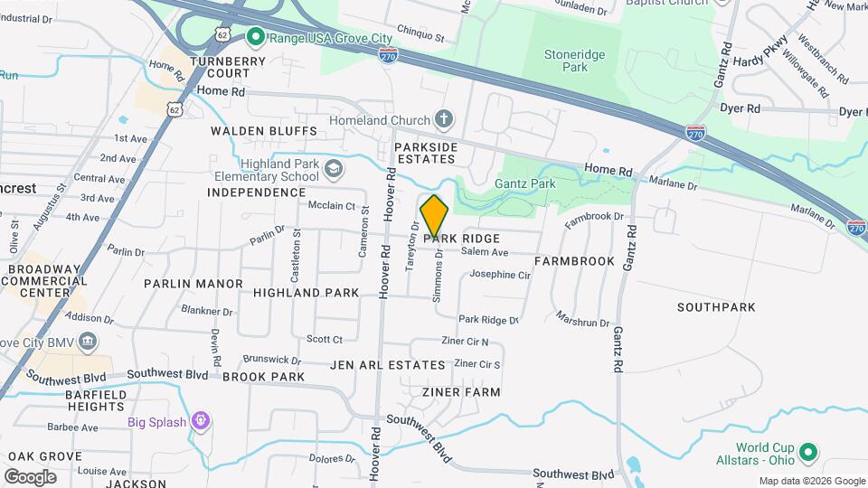 2422 Salem Ave Map and Location Details