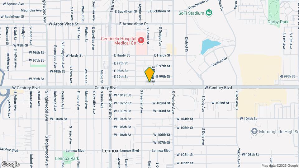 4115 W Century Blvd Map and Location Details