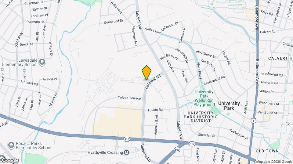 6732 Belcrest Rd Map and Location Details