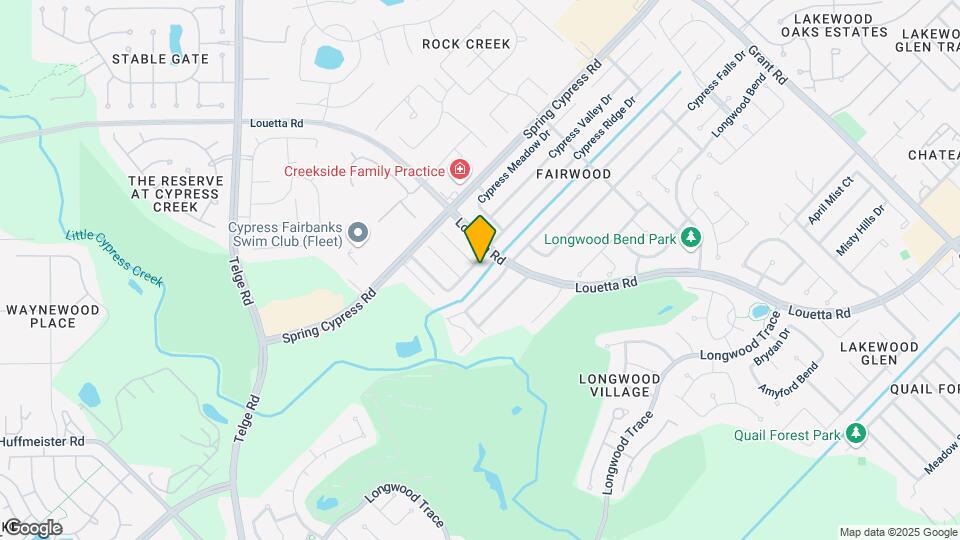 15003 Cypress Ridge Dr Map and Location Details
