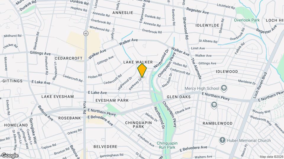 6133 Parkway Dr Map and Location Details