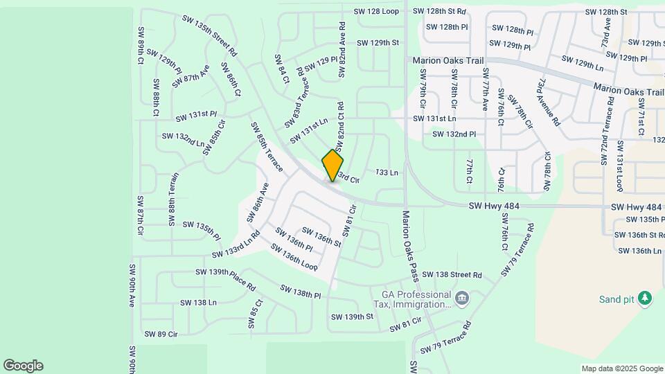 8239 SW 135th Street Rd Map and Location Details
