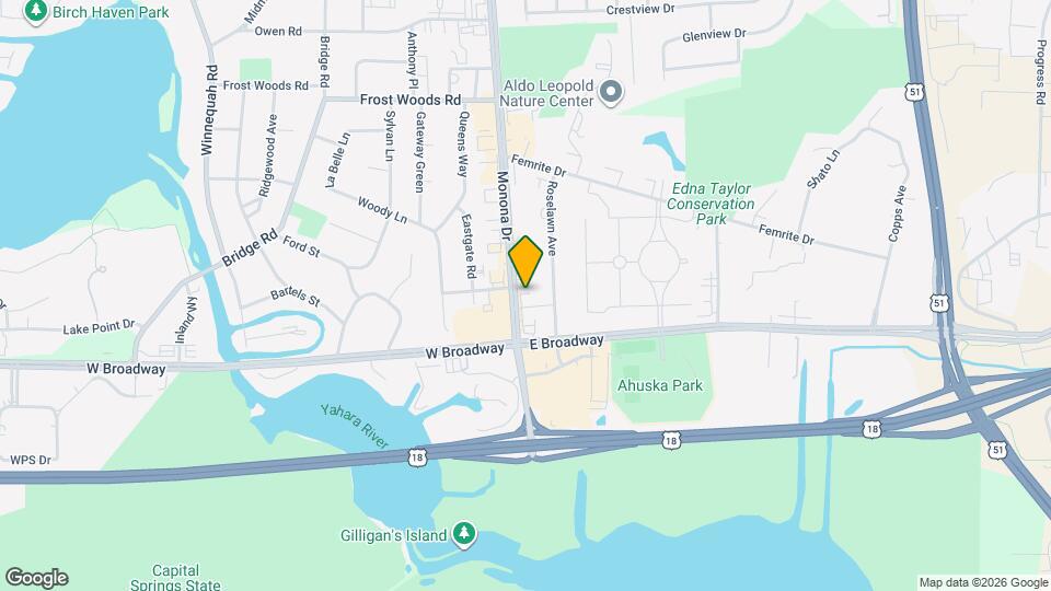 6326 Monona Dr, Unit 6326 Monona Drive #1 Mapa y Detalles de la Ubicación