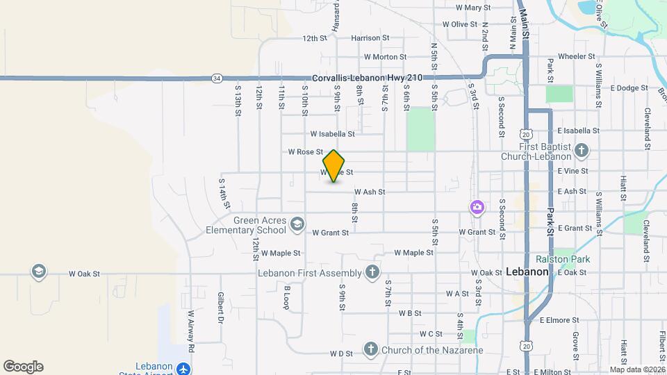 801 W Ash St Map and Location Details