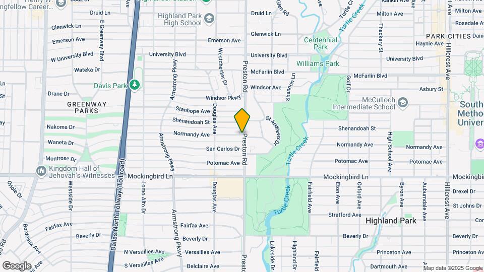 5921-5925 Preston Rd Mapa y Detalles de la Ubicación