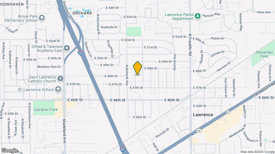 4741 N Longworth Ave Map and Location Details