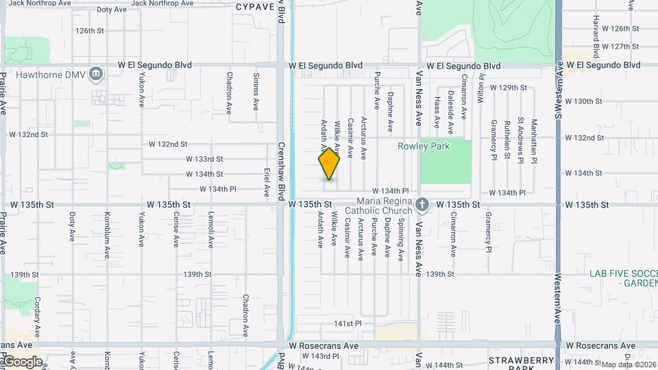 13408 Ardath Ave Map and Location Details